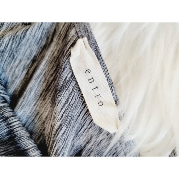 Women's Heather Gray Stretch Wide Leg Flowy Romper Jumpsuit L Business Casual - Picture 7 of 7